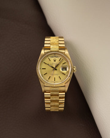 Rolex Day-Date 18078 Bark-Finish "Arabic"