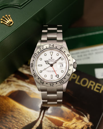 Rolex Explorer II Ref.16570 White Dial (Full-Set)