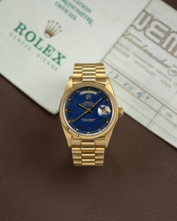 Rolex Day-Date 18038 Blue