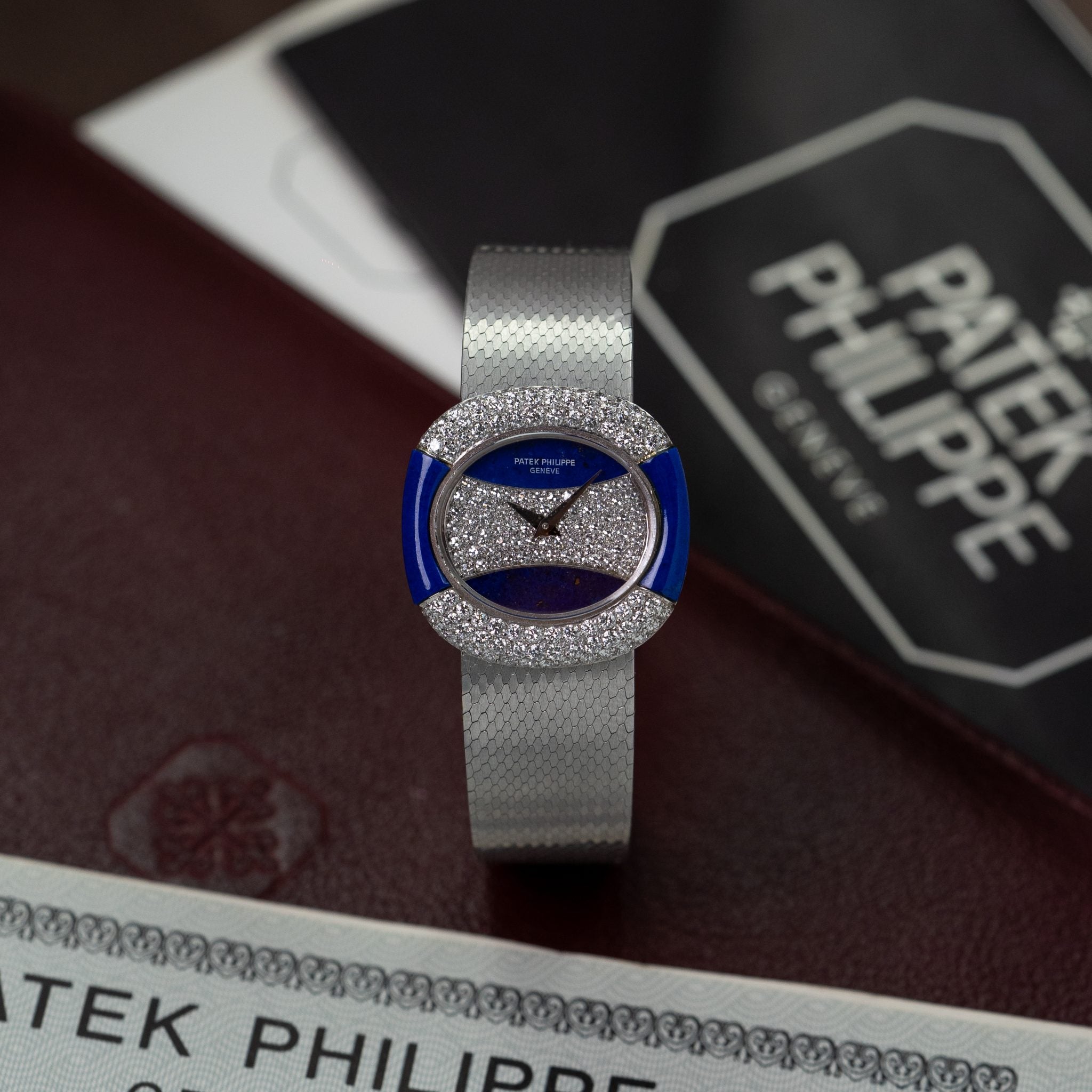 Patek Philippe Ref.4352 with Lapis Lazuli and Diamond Dial