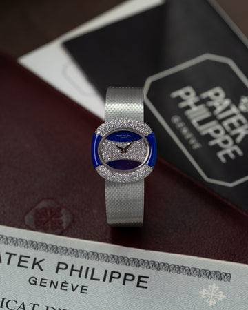 Patek Philippe Ref.4352 with Lapis Lazuli and Diamond Dial