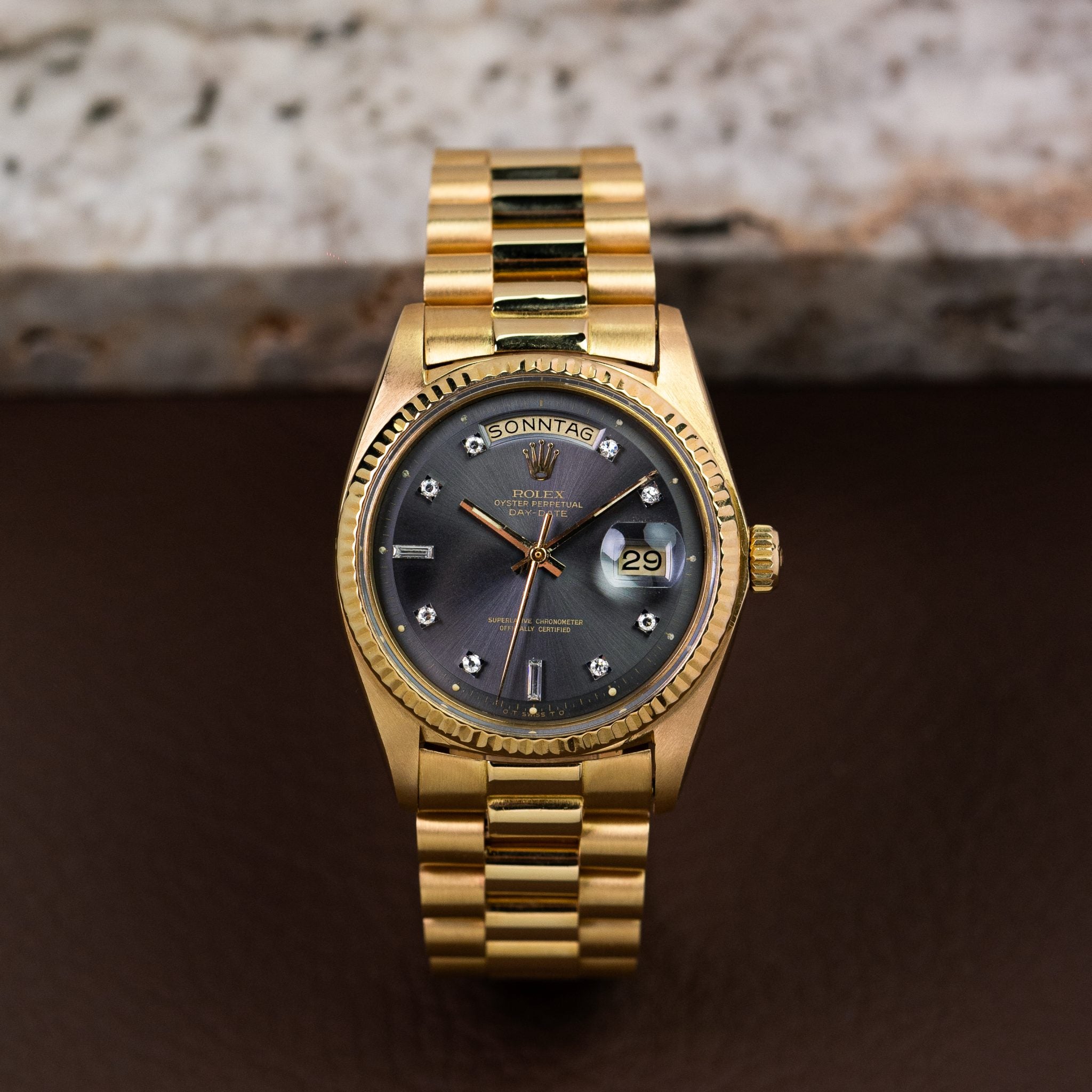 Rolex Day-Date 1803 Grey Diamond Sigma Dial