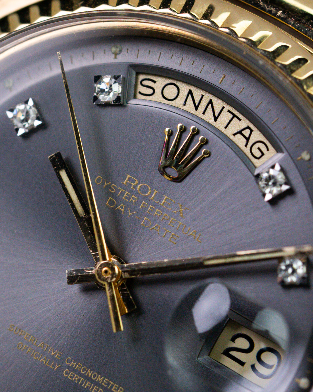 Rolex Day-Date 1803 Grey Diamond Sigma Dial