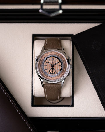 Patek Philippe World Time Chronograph Flyback 5935A-001 Salmon