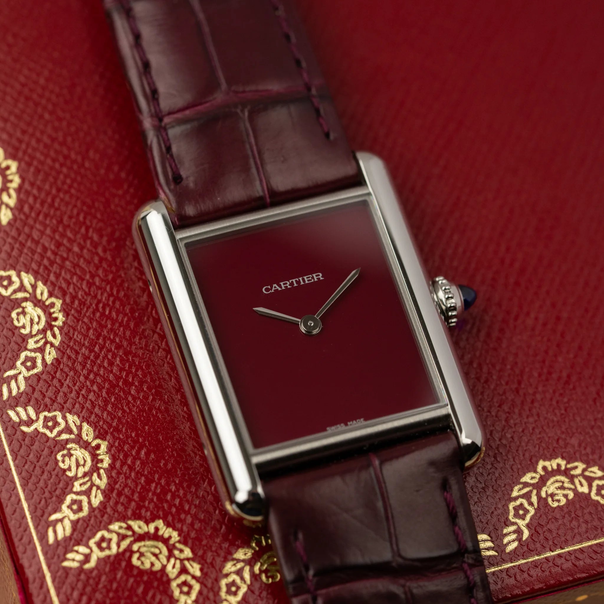 Cartier Tank Must 'Burgundy'