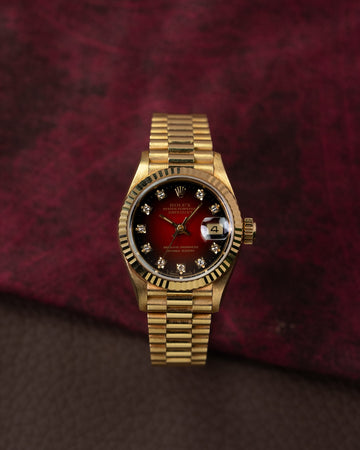 Rolex Datejust 69178 Red Vignette Diamond