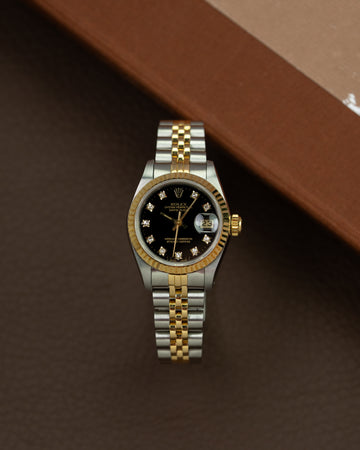 Rolex Lady-Datejust Ref. 69173 Black Diamonds