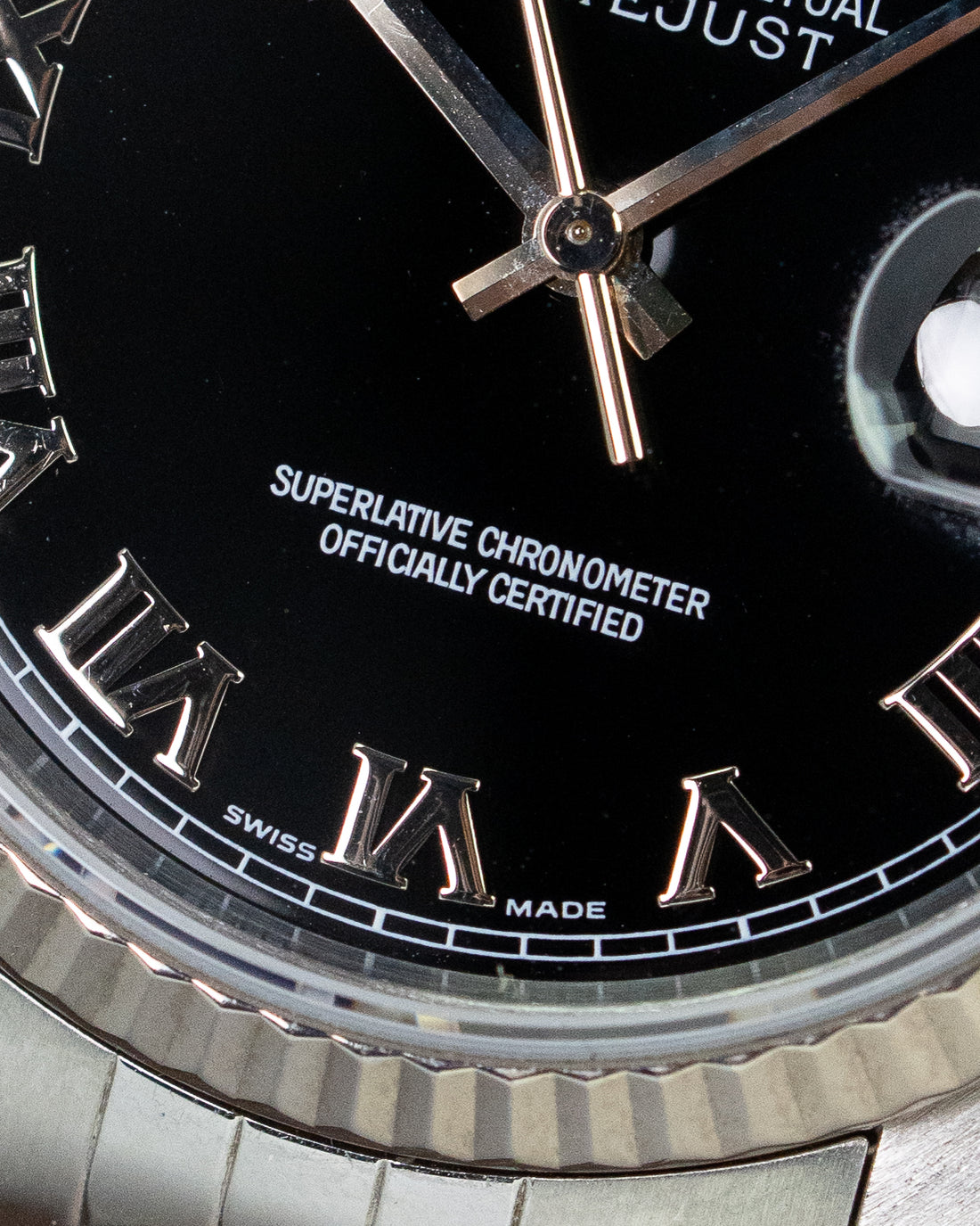 Rolex Datejust 16234 Black Dial Roman Numerals