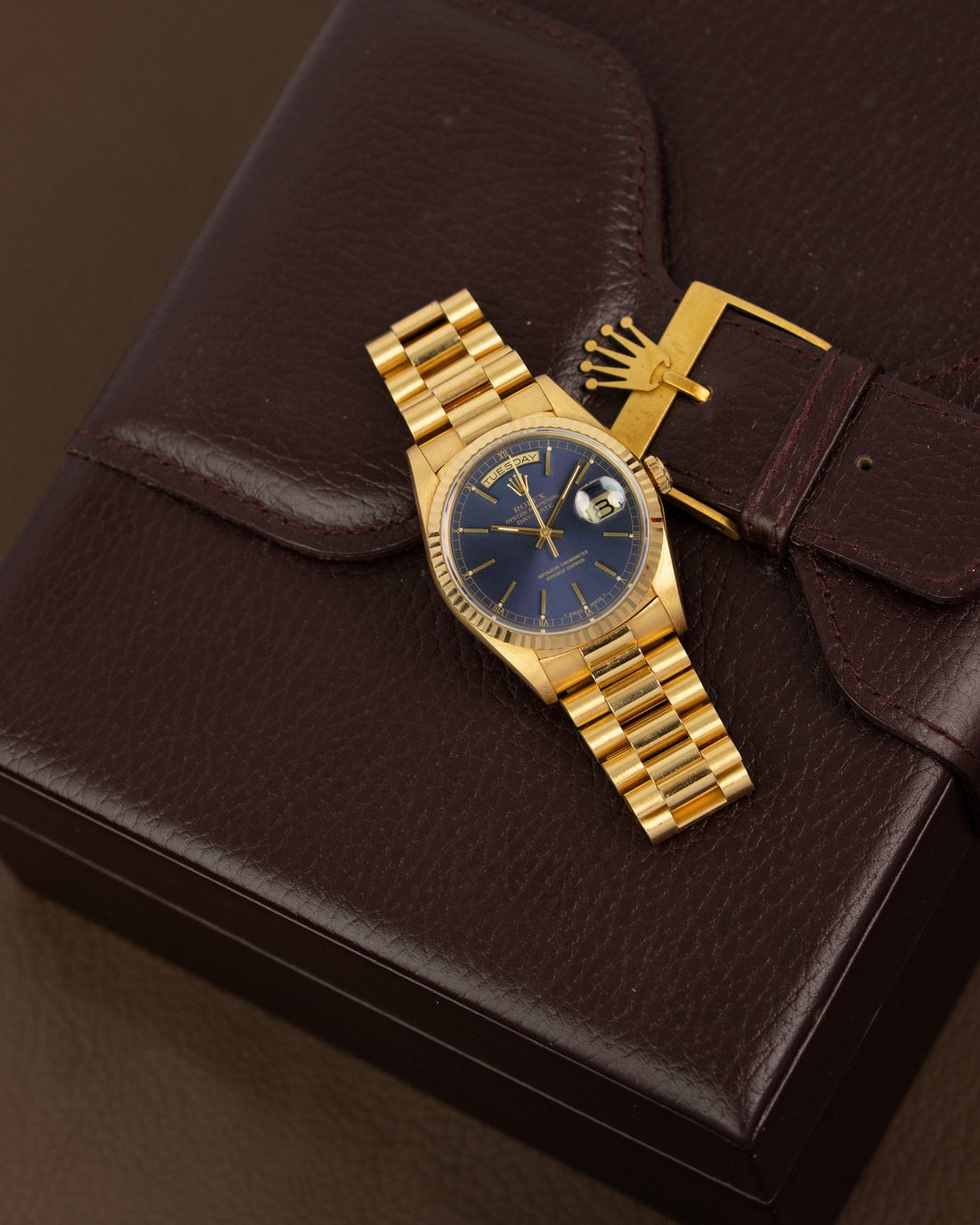 Rolex Day-Date Ref.18238 Double Quick-Set Blue Dial