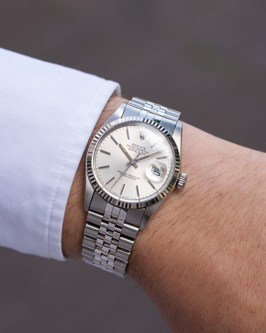 Rolex Datejust Ref.16014 Silver Dial + Papers