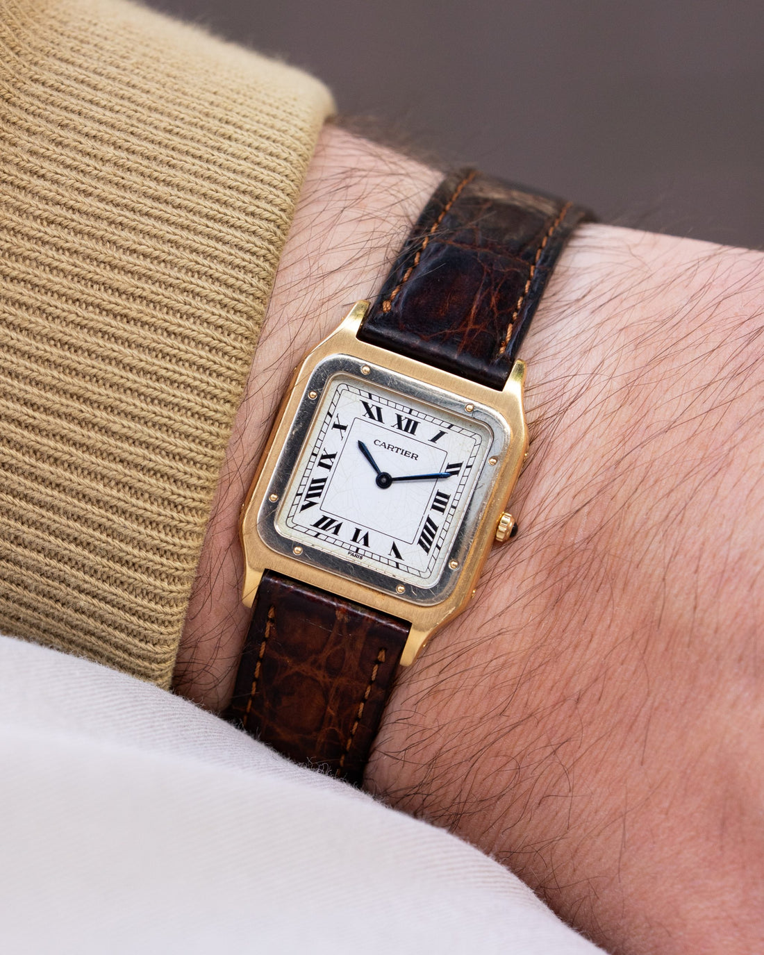 Cartier Santos Dumont Ref.96061 Deux Ors Extra-Plat 'Paris'
