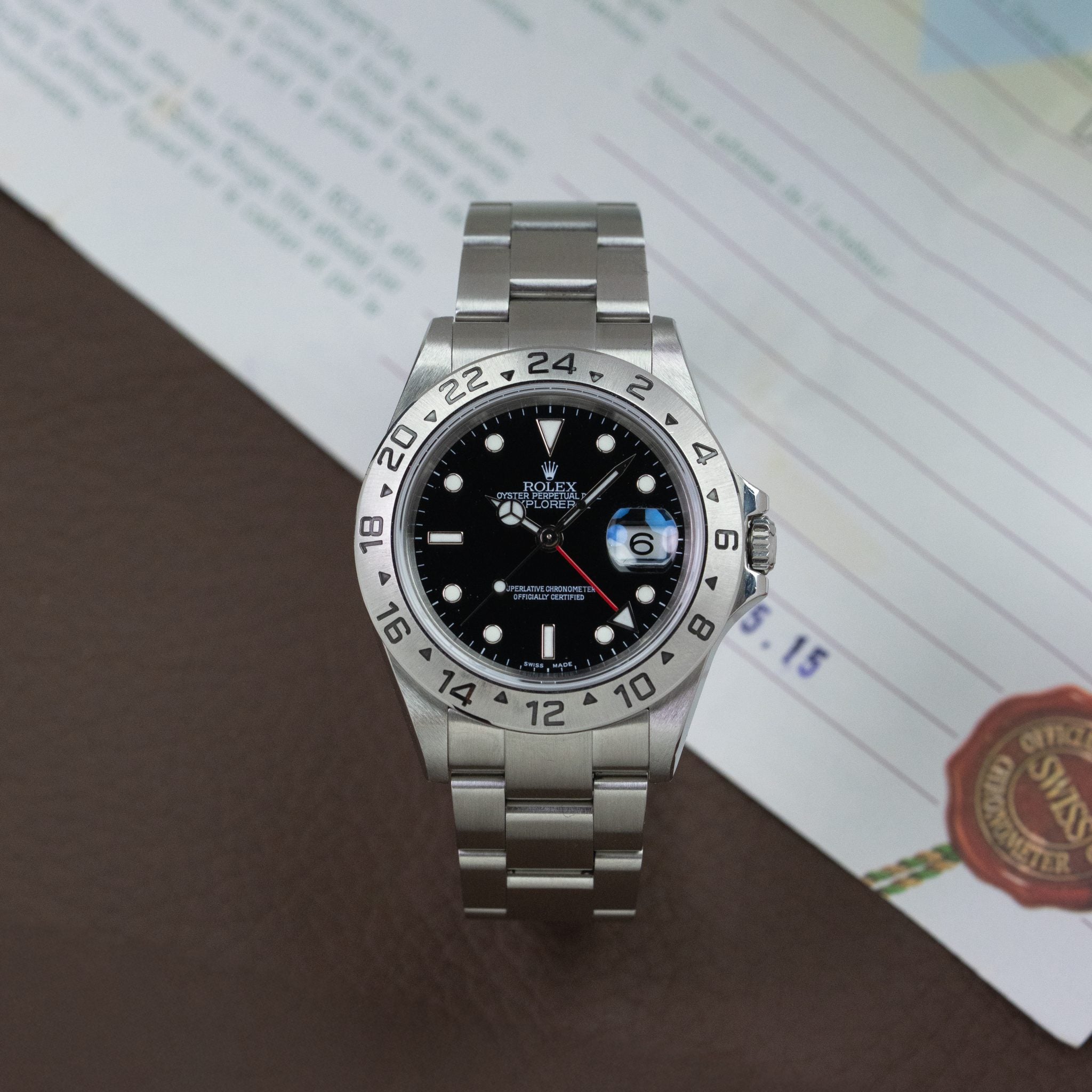 Rolex Explorer II Ref.16570 Black Dial + Papers
