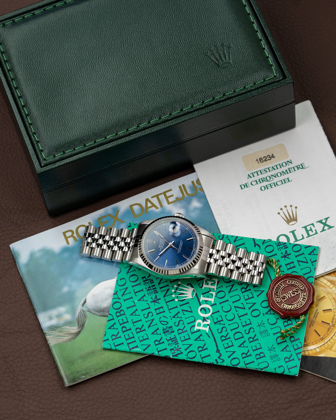 Rolex Datejust 16234 Blue Dial