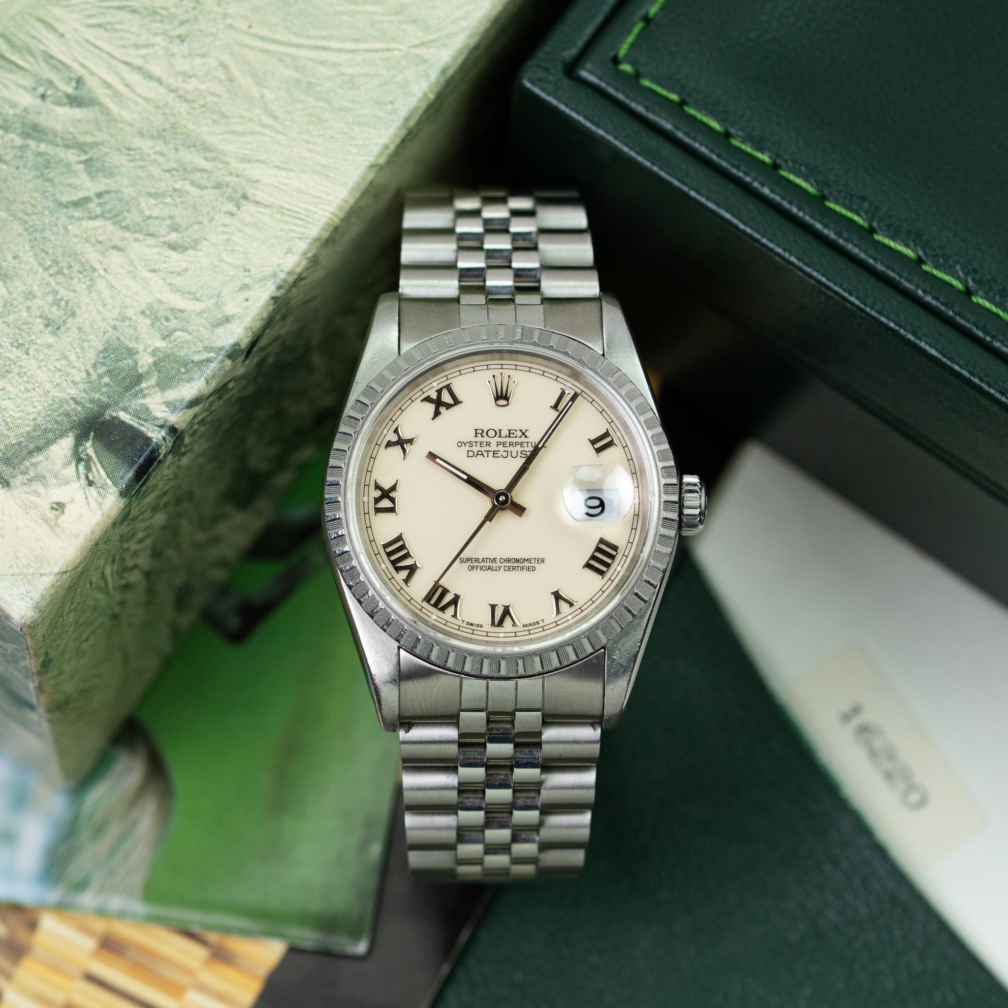 Rolex Datejust 16220 Big Roman 'Full-Set'