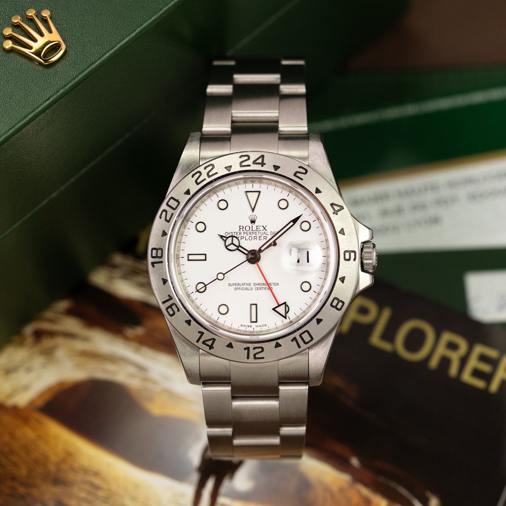 Rolex Explorer II Ref.16570 White Dial (Full-Set)