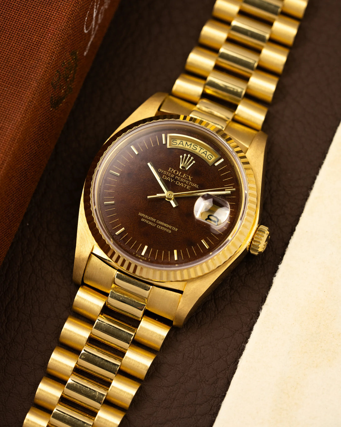 Rolex Day-Date 18038 'Burl Wood'