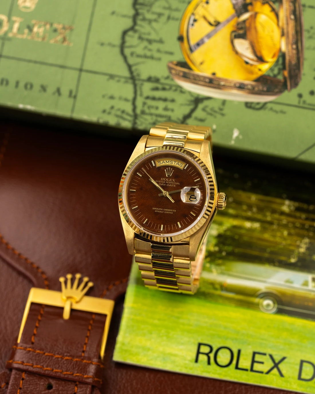 Rolex Day-Date 18038 'Burl Wood'