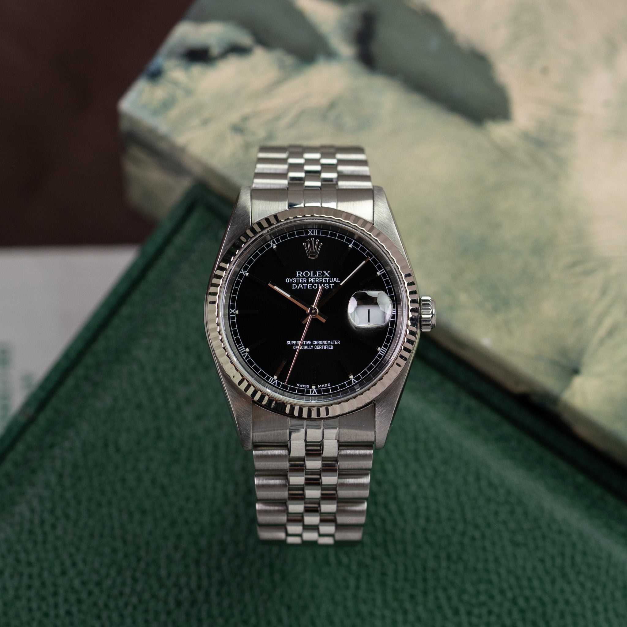 Rolex Datejust 16234 Black Full-Set