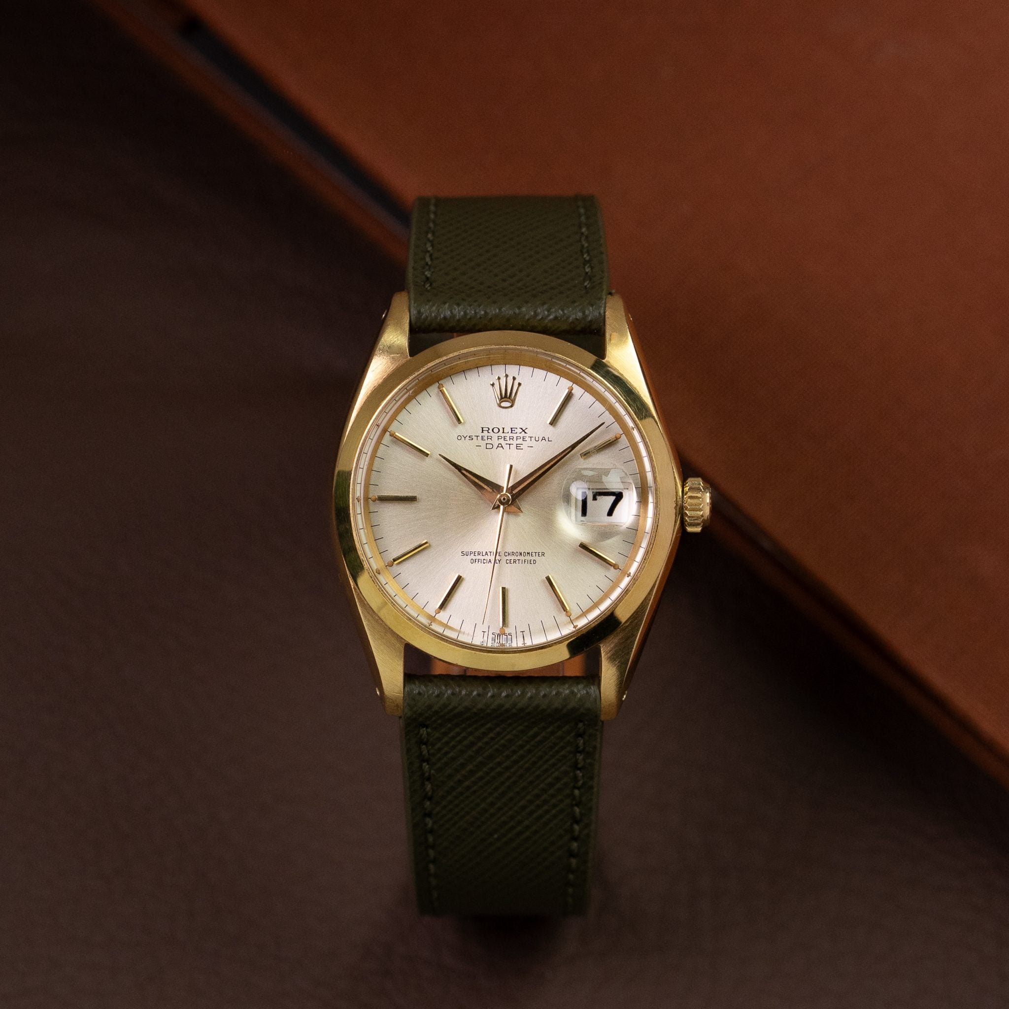 Rolex Date 1500 18K Yellow Gold
