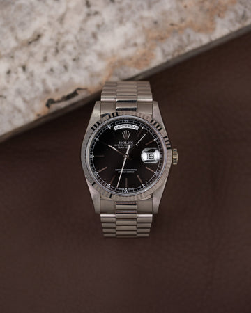 Rolex Day-Date 18239 Black Dial 'DUTCH'