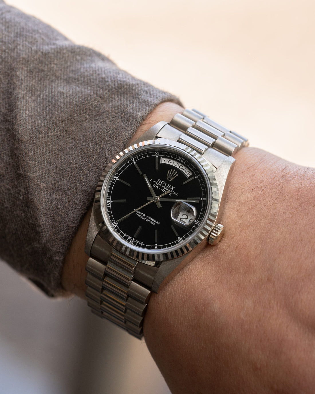 Rolex Day-Date 18239 Black Dial 'DUTCH'