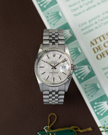 Rolex Datejust 16014 Linen + Papers