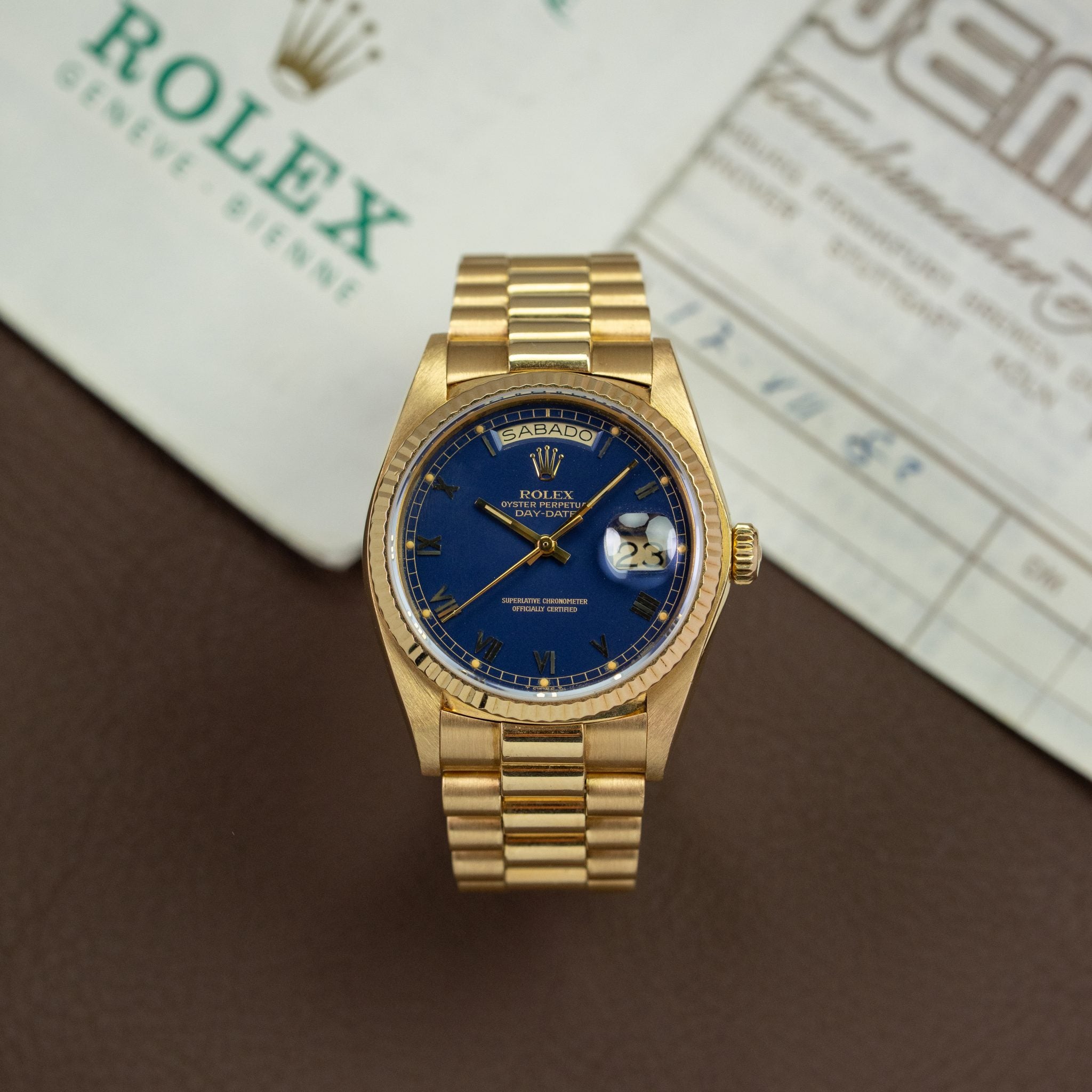 Rolex Day-Date 18038 Blue