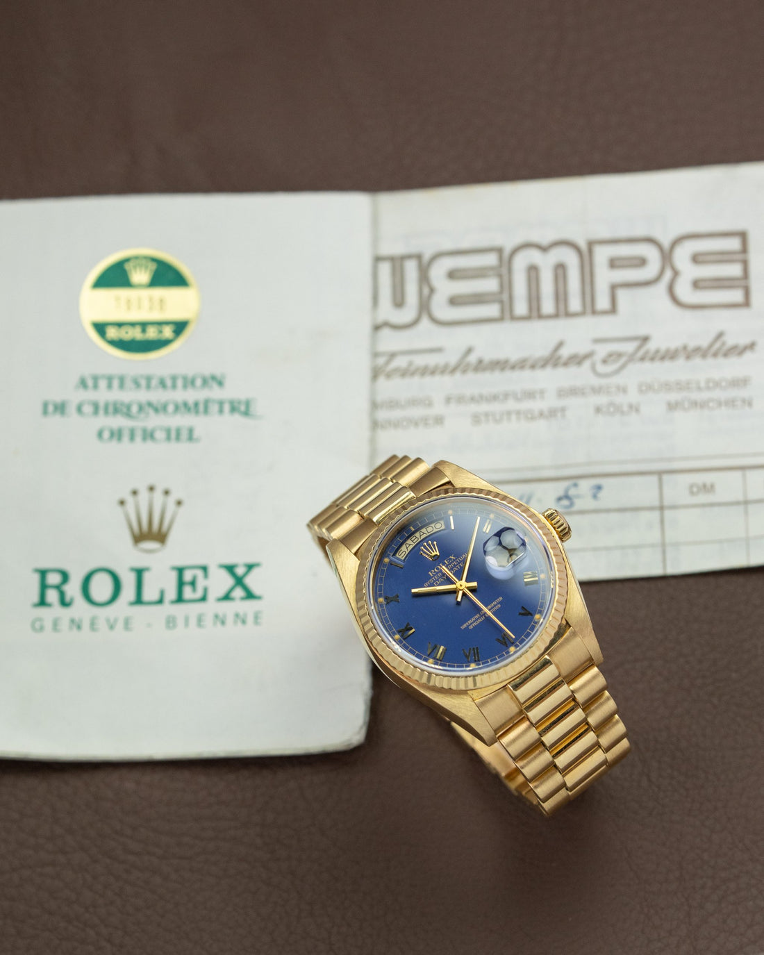 Rolex Day-Date 18038 Blue