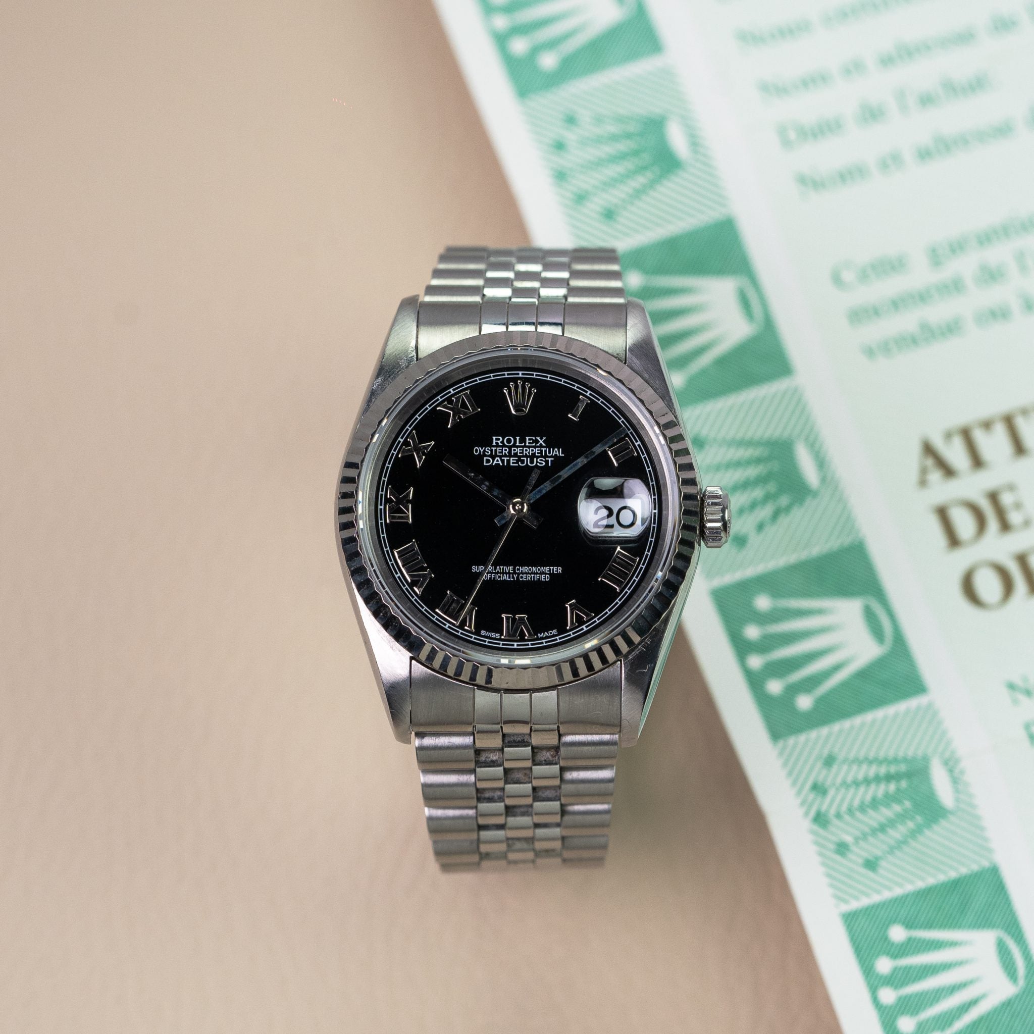 Rolex Datejust 16234 Black Roman Numerals