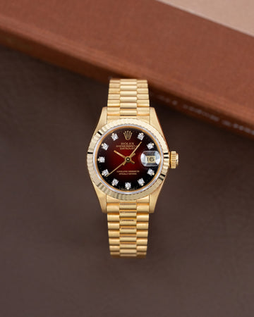 Rolex Lady Datejust 69178 Red Vigentte Factory Diamond