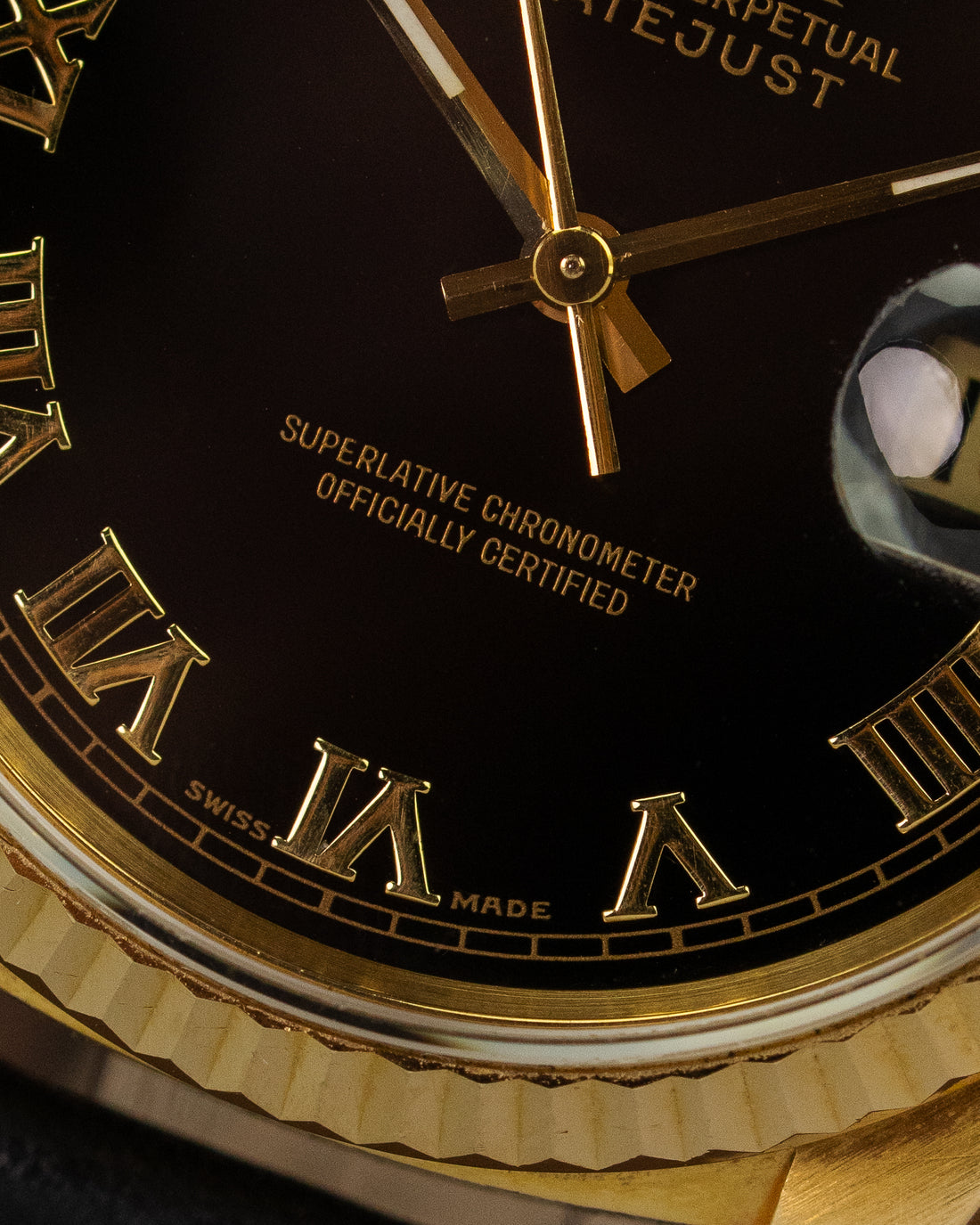 Rolex Datejust Ref.16238 Black Dial Roman Numerals