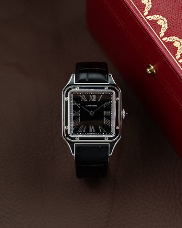 Cartier Santos Dumont Black Lacquer WSSA0046