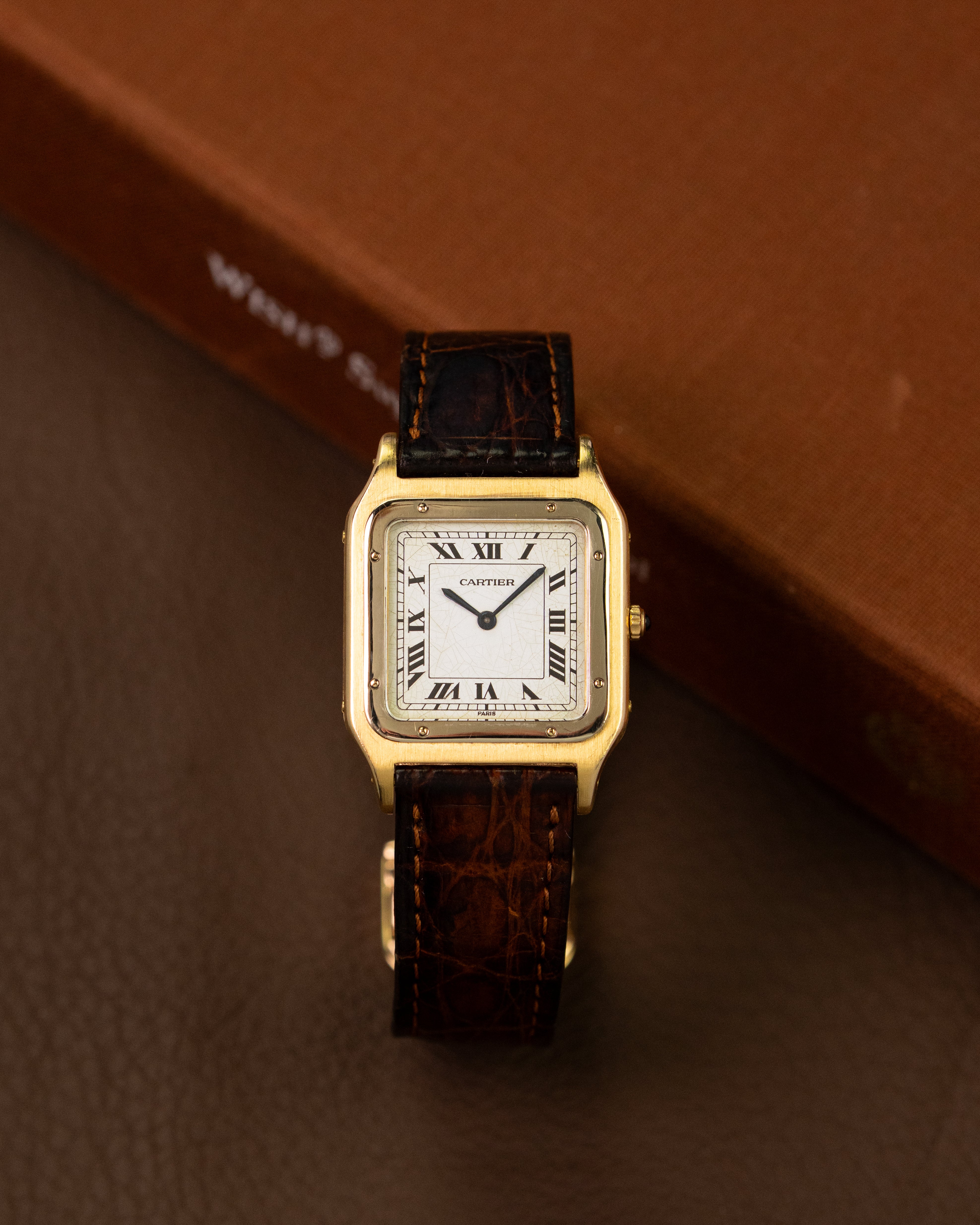 洋楽 DAIKITSUNETATHEFIRSTSUITE FOR CARTIER Cartier Santos-Dumont Large Model 43.5 X 31.4 MM WGSA0116