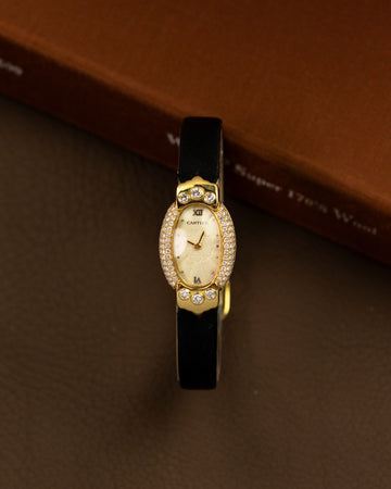 Cartier Baignoire Diamond Set Guilloche