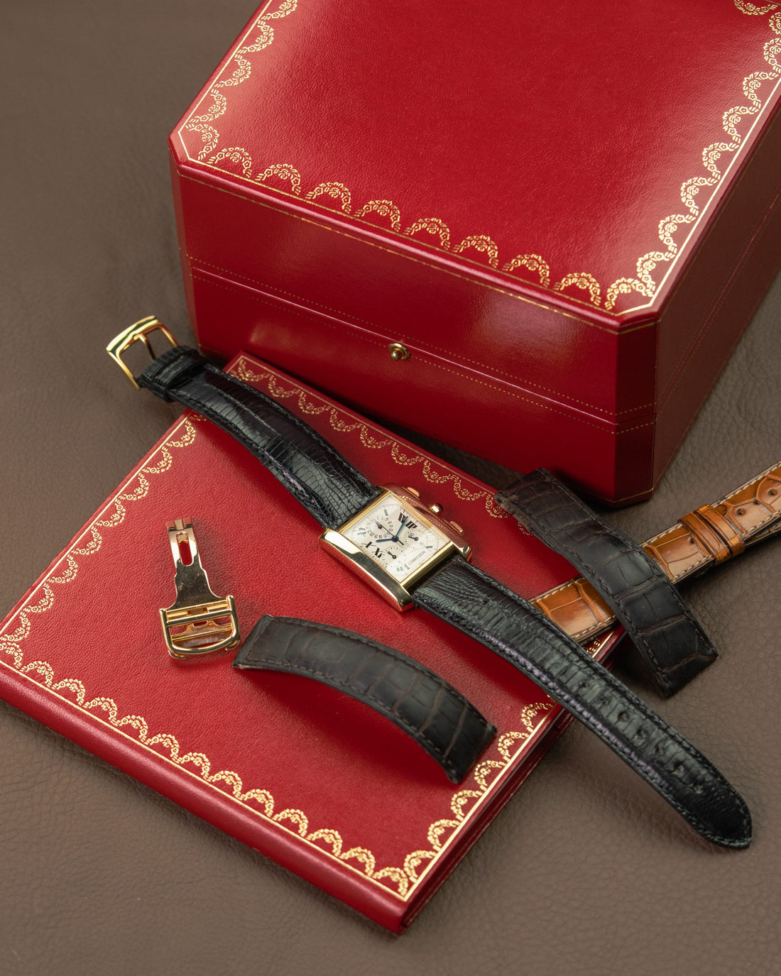 Cartier Tank Françhaise Chronoflex Ref.1830