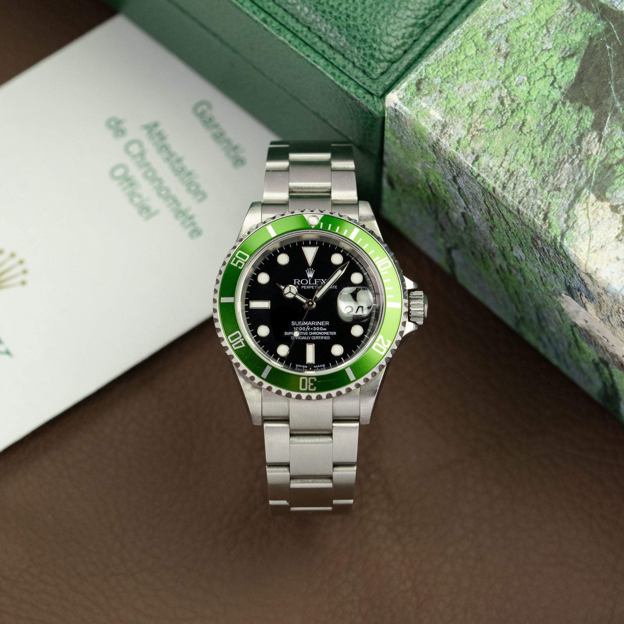 Rolex Submariner Kermit 16610LV Flat Four