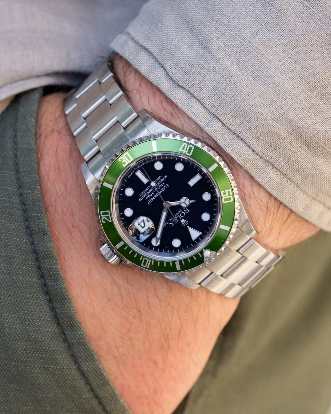 Rolex Submariner Kermit 16610LV Flat Four