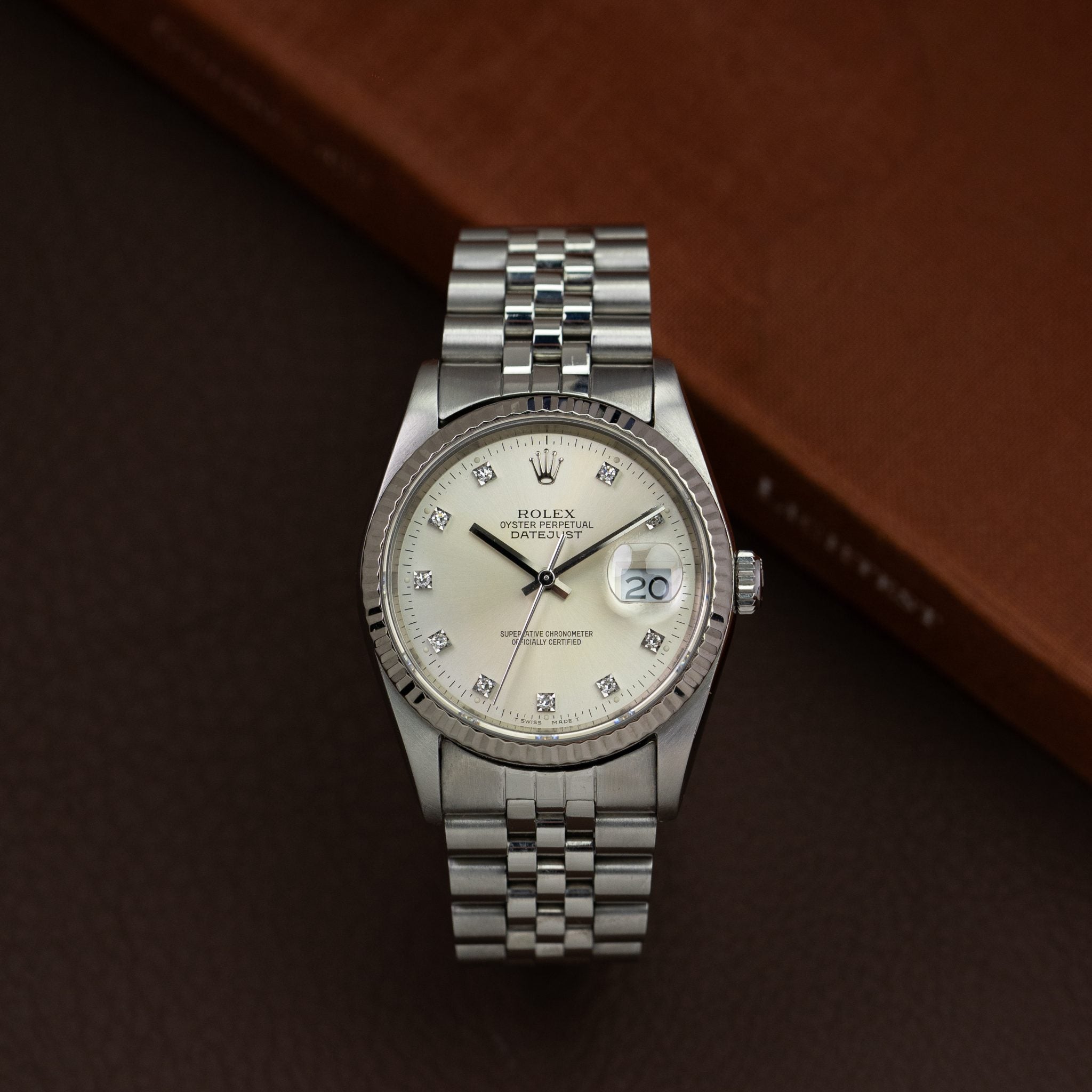 Rolex Datejust 16234 Silver Diamond