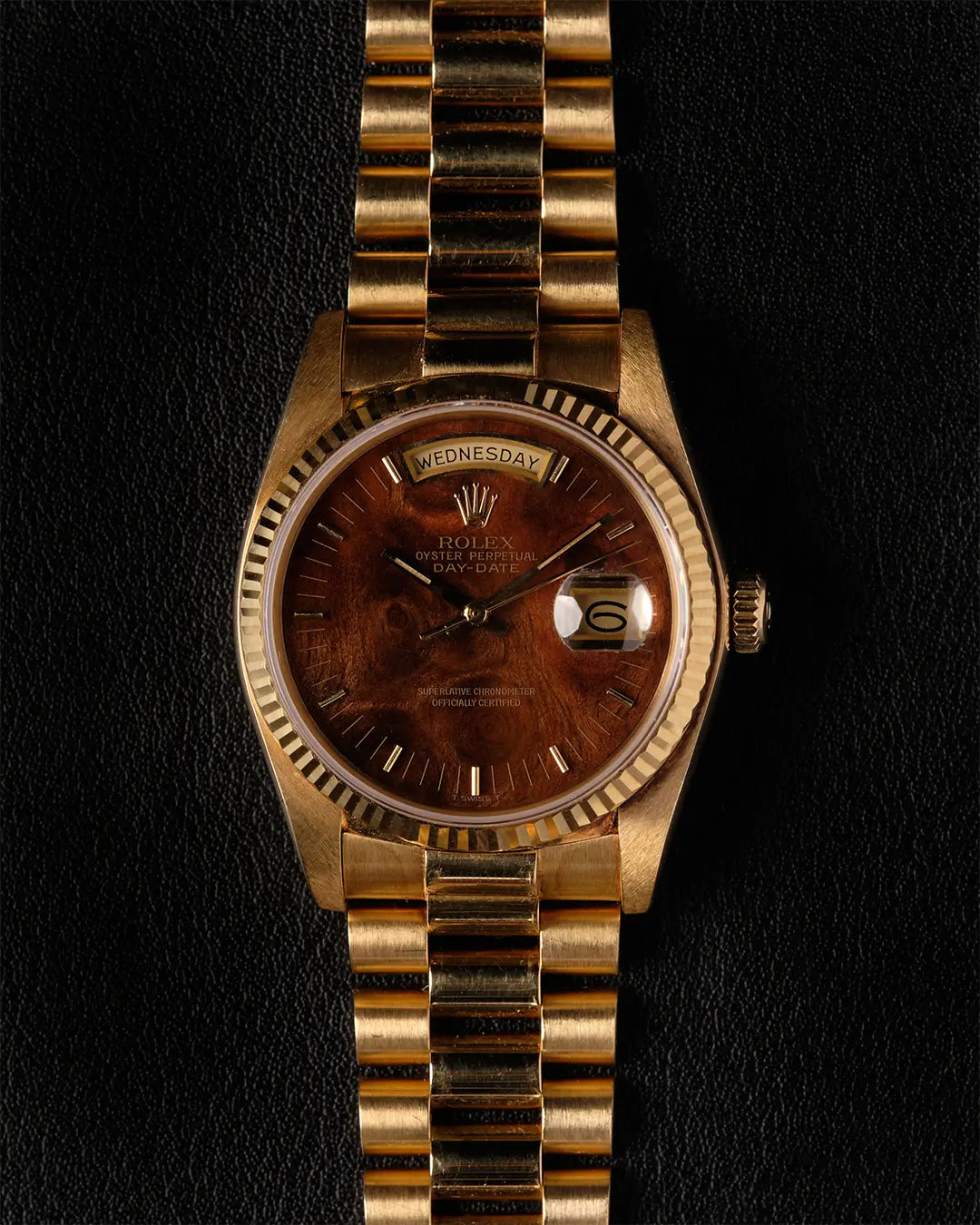 Rolex Day-Date 18038 'Burl wood'
