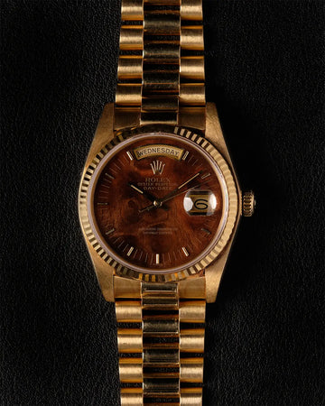 Rolex Day-Date 18038 'Burl wood'