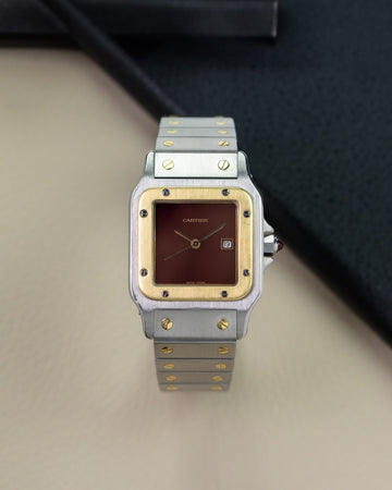 Cartier Santos Carree 2961 'Burgundy'